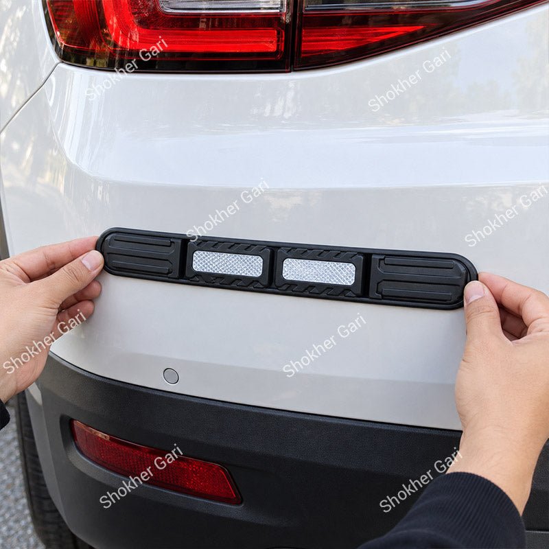 Car Reflective Bumper Safety Warning Strip with Carbon Fiber Style Design 3
