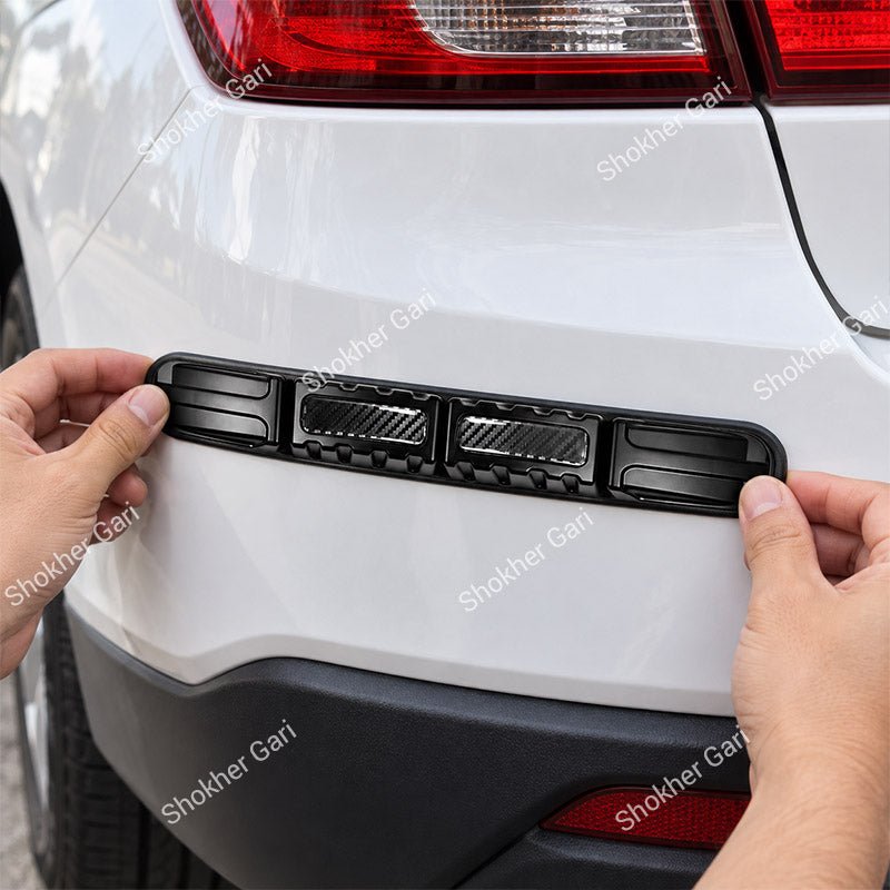 Car Reflective Bumper Safety Warning Strip with Carbon Fiber Style Design 3