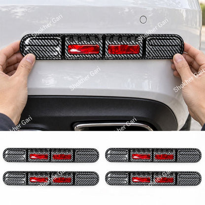 Car Reflective Bumper Safety Warning Strip with Carbon Fiber Style Design 4