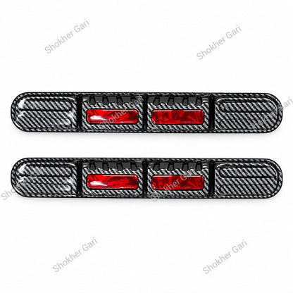 Car Reflective Bumper Safety Warning Strip with Carbon Fiber Style Design 4