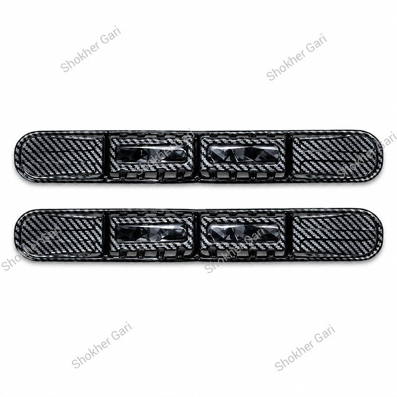 Car Reflective Bumper Safety Warning Strip with Carbon Fiber Style Design 4