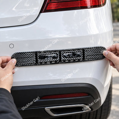 Car Reflective Bumper Safety Warning Strip with Carbon Fiber Style Design 4