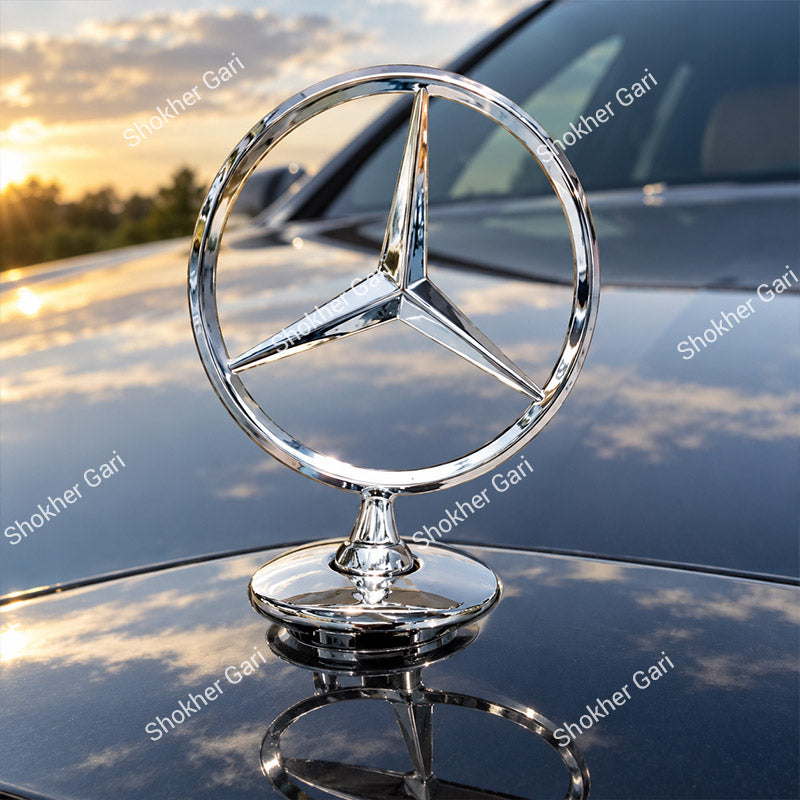 Car Mercedes-Benz Style Hood and rear Emblem Front Bonnet Star Ornament