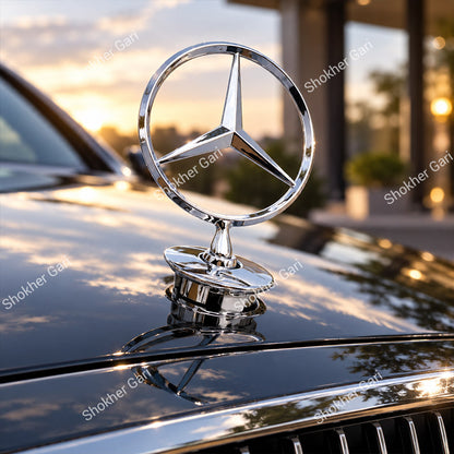 Car Mercedes-Benz Style Hood and rear Emblem Front Bonnet Star Ornament