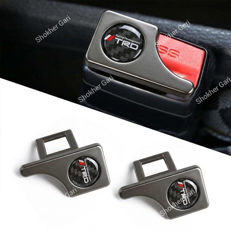 Car Premium Metal Seat Belt Buckle Clip with Sport Style Decorative Design
