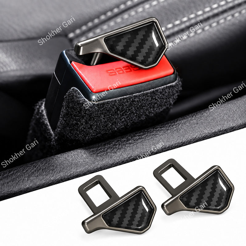 Car Premium Metal Seat Belt Buckle Clip with Sport Style Decorative Design
