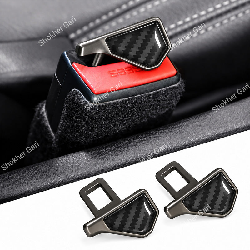 Car Premium Metal Seat Belt Buckle Clip with Sport Style Decorative Design