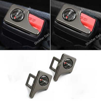 Car Premium Metal Seat Belt Buckle Clip with Sport Style Decorative Design