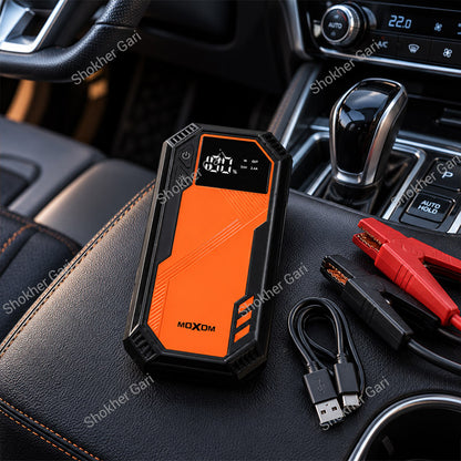 Car MOXOM MX-AC04 Portable Emergency Battery Jump Starter with Power Bank and LED Light