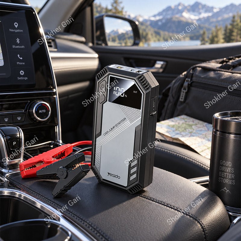 Car Yesido VC11 Portable Emergency Jump Starter with Power Bank Digital Display and LED SOS Light