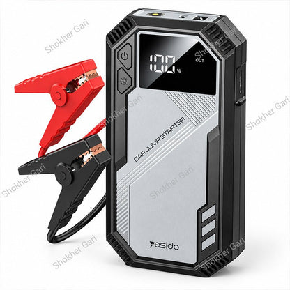 Car Yesido VC11 Portable Emergency Jump Starter with Power Bank Digital Display and LED SOS Light