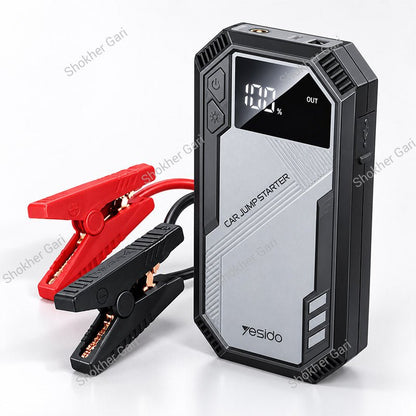 Car Yesido VC11 Portable Emergency Jump Starter with Power Bank Digital Display and LED SOS Light