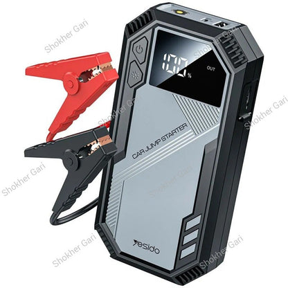 Car Yesido VC11 Portable Emergency Jump Starter with Power Bank Digital Display and LED SOS Light
