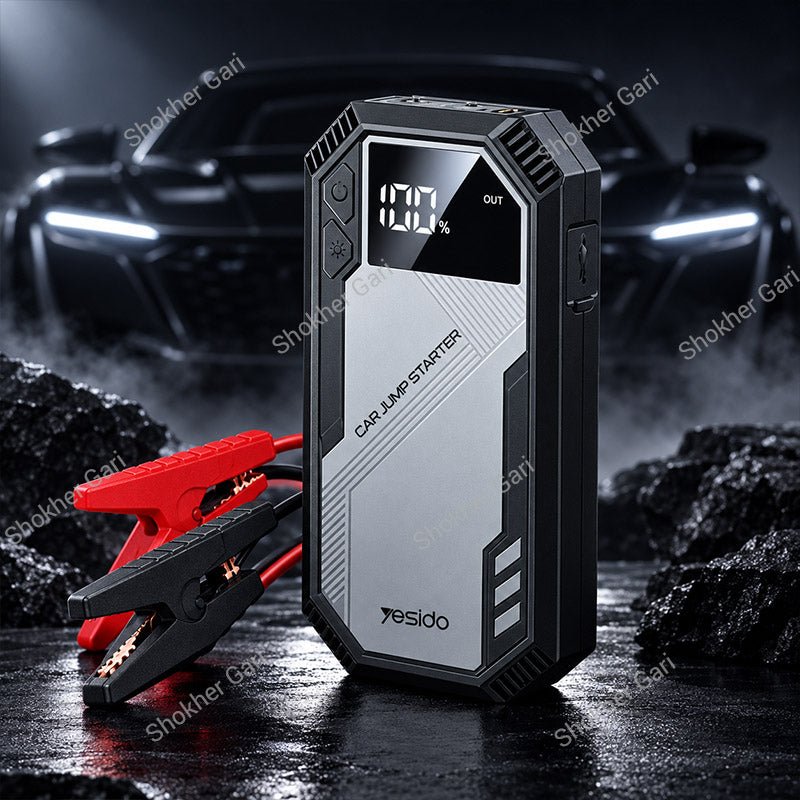 Car Yesido VC11 Portable Emergency Jump Starter with Power Bank Digital Display and LED SOS Light