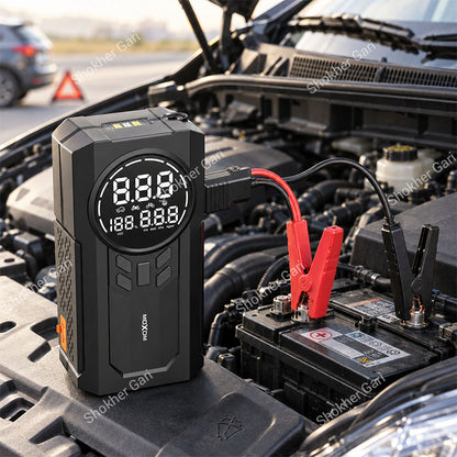 MOXOM MX-AC02 8000mAh Portable Car Air Pump with Jump Starter & Power Bank