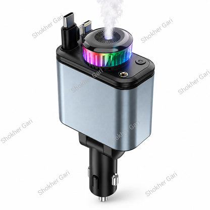 Car 180W Multifunctional Charger with Aromatherapy Diffuser & RGB Ambient Light