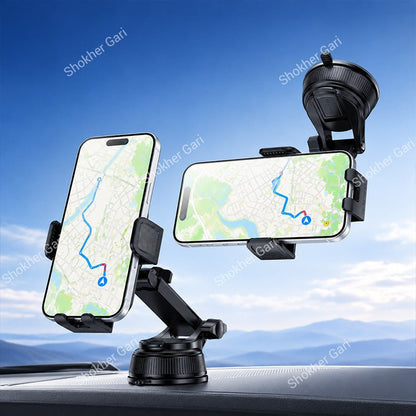 Car Yesido C278 360° Rotating Suction Cup Phone Holder with Adjustable Telescopic Arm