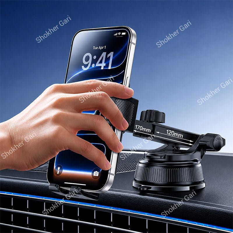 Car Yesido C278 360° Rotating Suction Cup Phone Holder with Adjustable Telescopic Arm