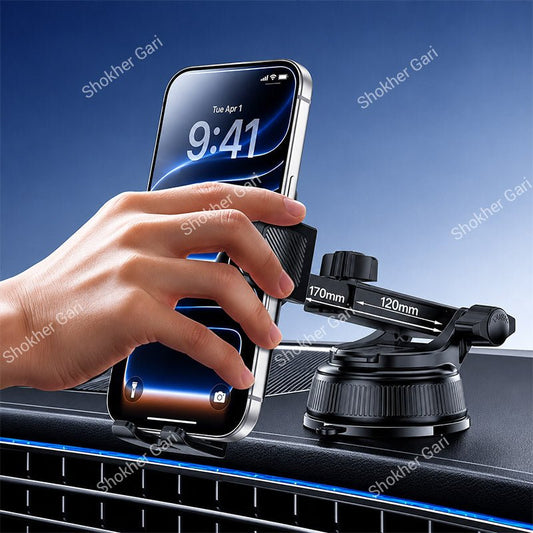 Car Yesido C278 360° Rotating Suction Cup Phone Holder with Adjustable Telescopic Arm
