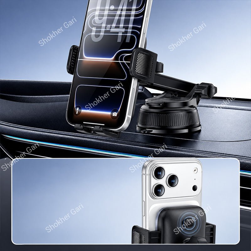 Car Yesido C278 360° Rotating Suction Cup Phone Holder with Adjustable Telescopic Arm