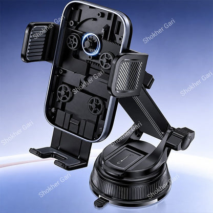 Car Yesido C278 360° Rotating Suction Cup Phone Holder with Adjustable Telescopic Arm