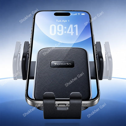 Car Yesido C278 360° Rotating Suction Cup Phone Holder with Adjustable Telescopic Arm