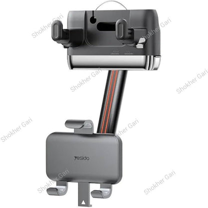Car Yesido C265 Rearview Mirror Phone Holder with 720° Rotation and Adjustable Extendable Arm