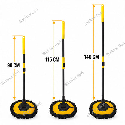 Car Extendable Wash Brush Mop with Soft Chenille Microfiber Head for Scratch-Free Exterior Cleaning