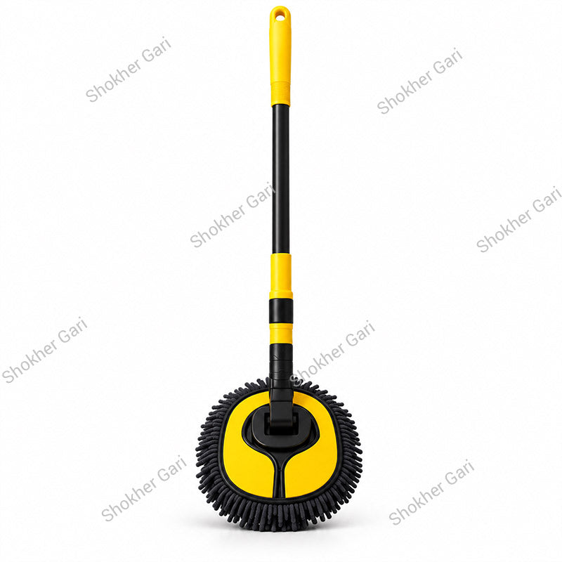 Car Extendable Wash Brush Mop with Soft Chenille Microfiber Head for Scratch-Free Exterior Cleaning