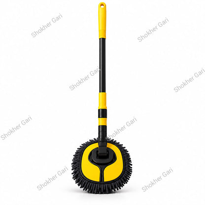 Car Extendable Wash Brush Mop with Soft Chenille Microfiber Head for Scratch-Free Exterior Cleaning