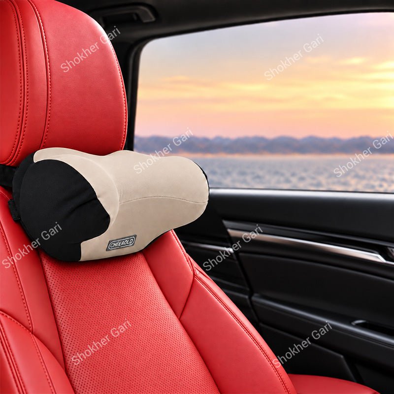 Car Neck Support Pillow with Ergonomic Headrest Cushion for Comfortable Long Distance Driving