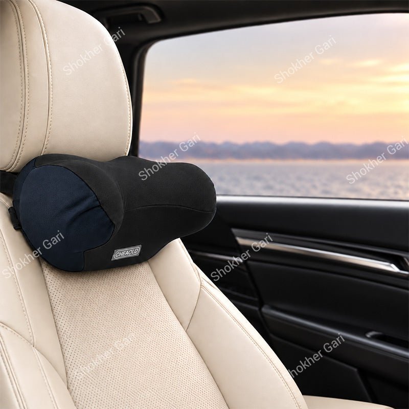 Car Neck Support Pillow with Ergonomic Headrest Cushion for Comfortable Long Distance Driving