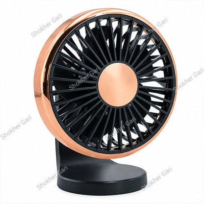 Car 360° Rotatable Air Vent Cooling Fan with Adjustable Angle and USB Powered Design