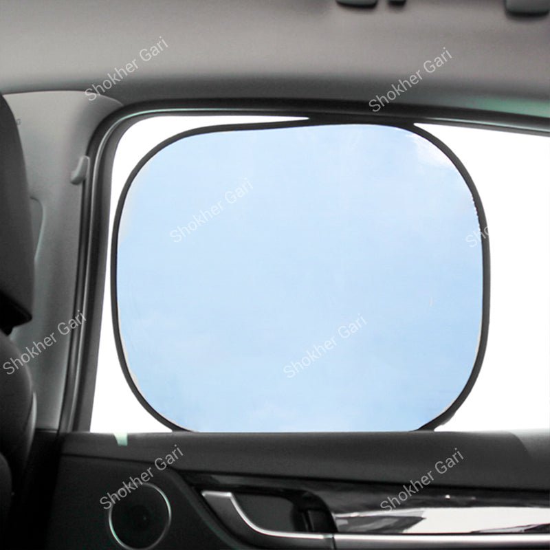 Car Sticky Type Window Sun Shade Screen for Heat, Sunlight and Glare Protection 2pcs set