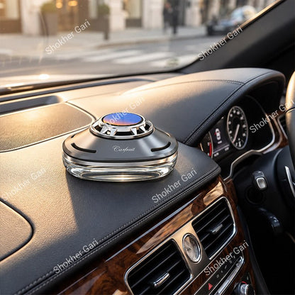 Car  Dashboard Solar Air Freshener with Hidden Parking Number Display