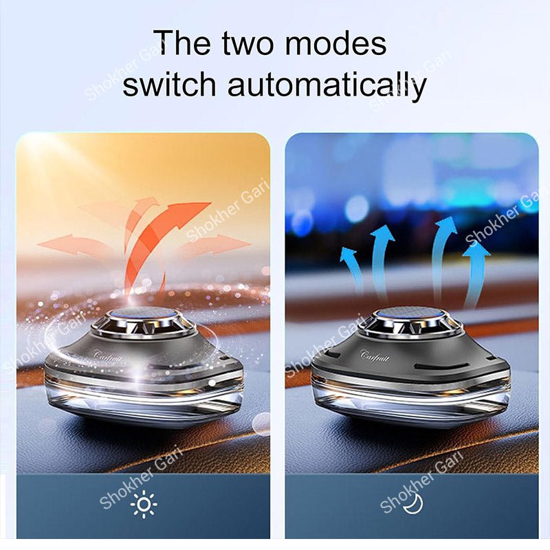 Car  Dashboard Solar Air Freshener with Hidden Parking Number Display