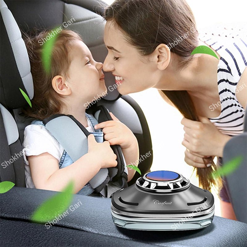 Car  Dashboard Solar Air Freshener with Hidden Parking Number Display