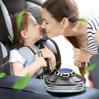 Car  Dashboard Solar Air Freshener with Hidden Parking Number Display