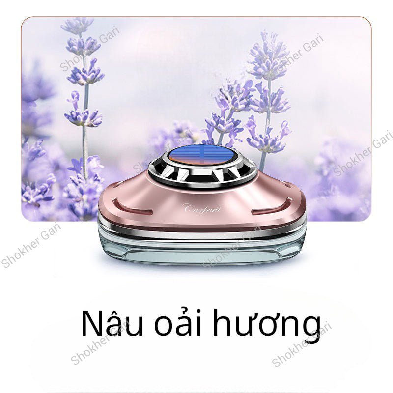 Car  Dashboard Solar Air Freshener with Hidden Parking Number Display
