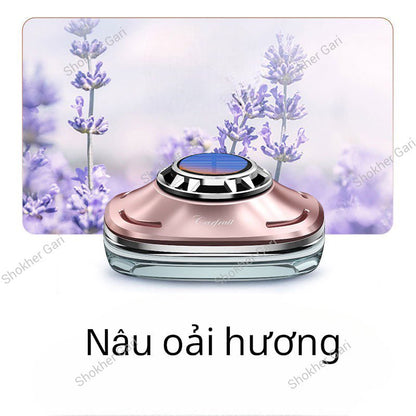 Car  Dashboard Solar Air Freshener with Hidden Parking Number Display