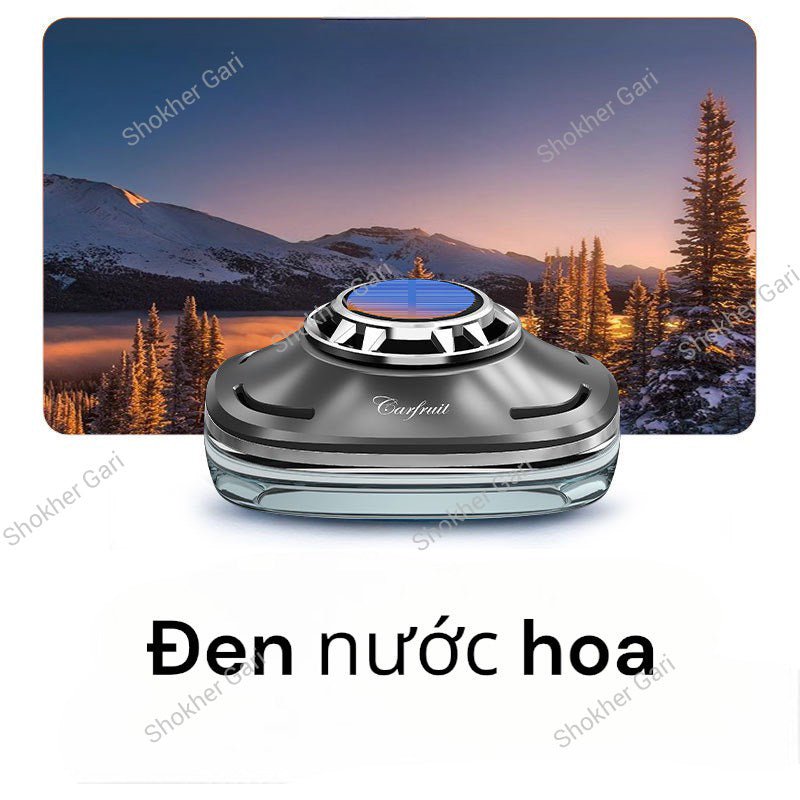 Car  Dashboard Solar Air Freshener with Hidden Parking Number Display