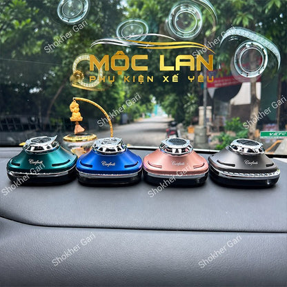 Car  Dashboard Solar Air Freshener with Hidden Parking Number Display