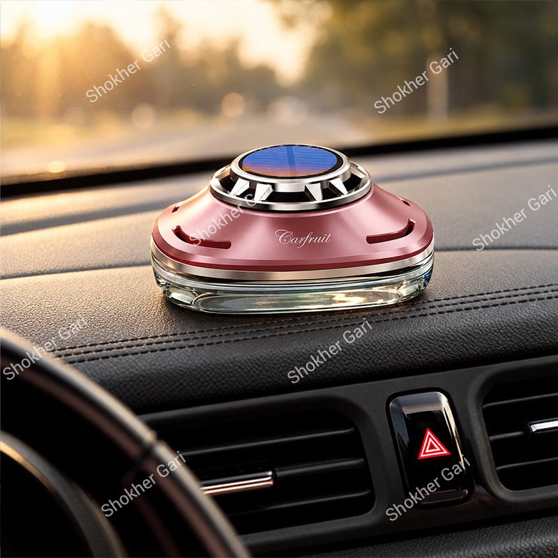 Car  Dashboard Solar Air Freshener with Hidden Parking Number Display