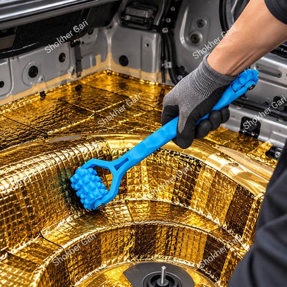 Car Dual Head Sound Deadening Mat Installation Pressure Roller Tool