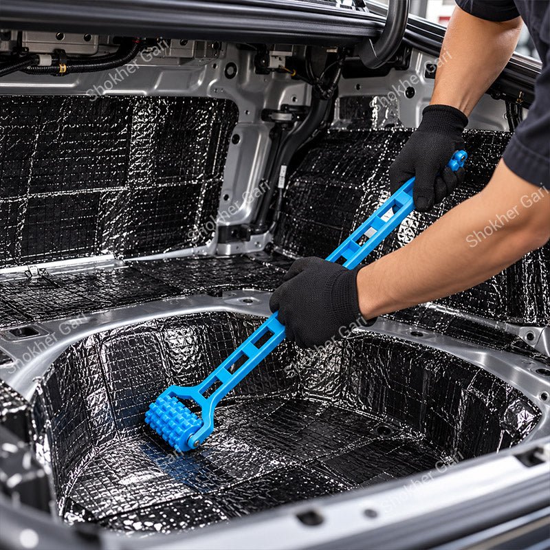 Car Dual Head Sound Deadening Mat Installation Pressure Roller Tool