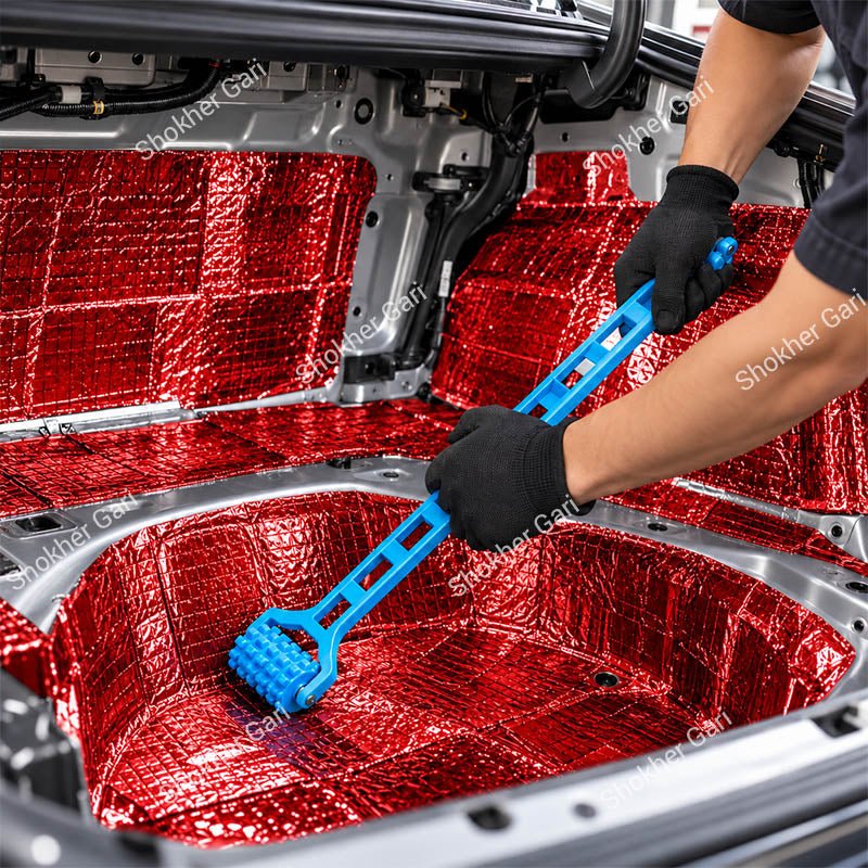 Car Dual Head Sound Deadening Mat Installation Pressure Roller Tool