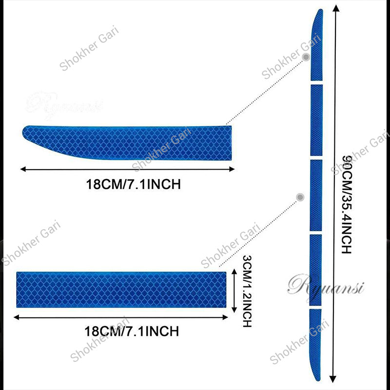 Car High Visibility Reflective Rear Bumper Warning Strip 90CM