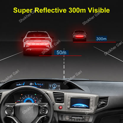 Car High Visibility Reflective Rear Bumper Warning Strip 90CM