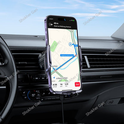 Car HOCO CA202 Plus 15W Smart Wireless Charging Phone Holder
