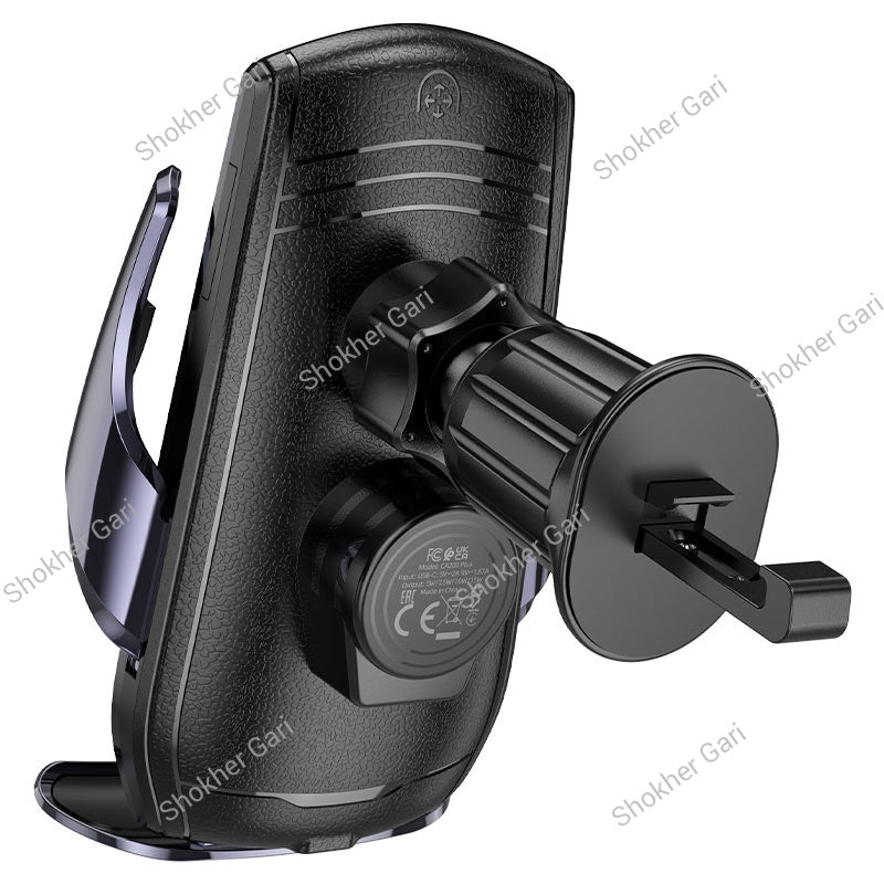 Car HOCO CA202 Plus 15W Smart Wireless Charging Phone Holder